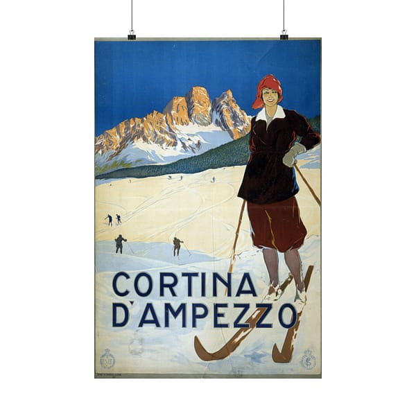 18271771749591223948_2048-1.jpeg Cortina d’Ampezzo, Italy – ENIT Italian National Tourist Board (c. 1920) – Vintage Travel Poster Print