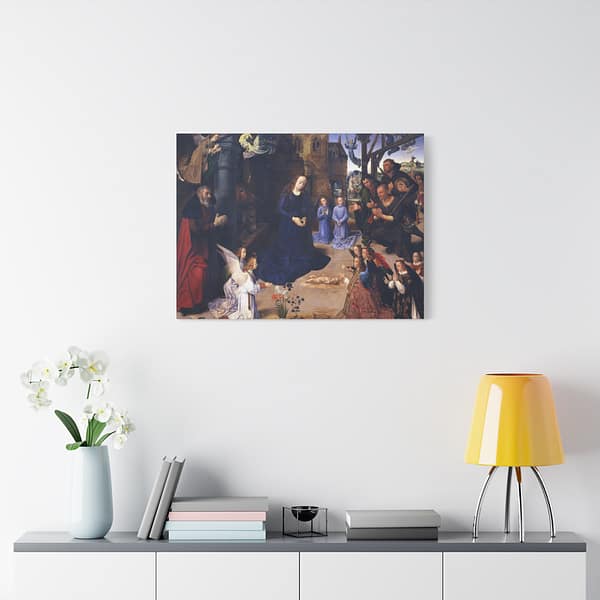 186223680471302220_2048-1.jpeg Portinari Altarpiece (central panel) – Hugo van der Goes (c. 1475) – Renaissance Canvas Print