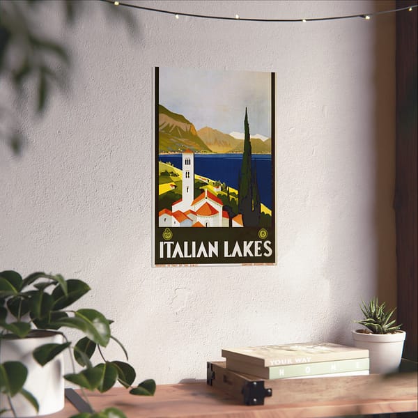 1881757522218725920_2048-1.jpeg Italian Lakes – ENIT Italian National Tourist Board (c. 1930) – Vintage Travel Poster Print