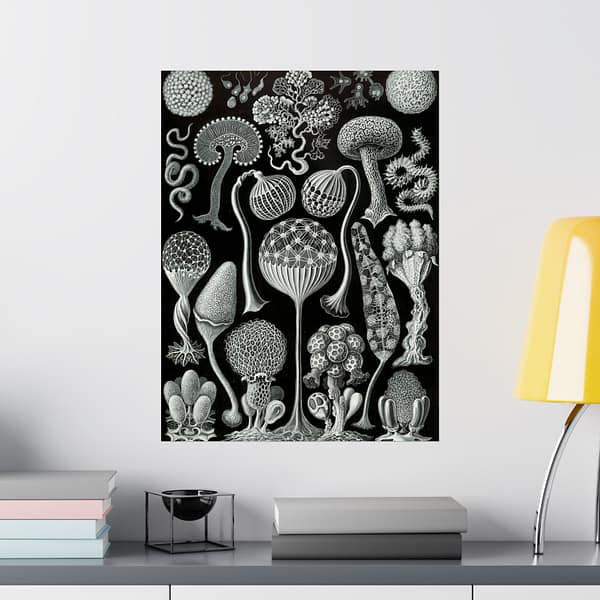 2096997434476651964_2048-1.jpeg Mycetozoa, Kunstformen der Natur, plate 93 – Ernst Haeckel (1904) – Natural History Poster Print