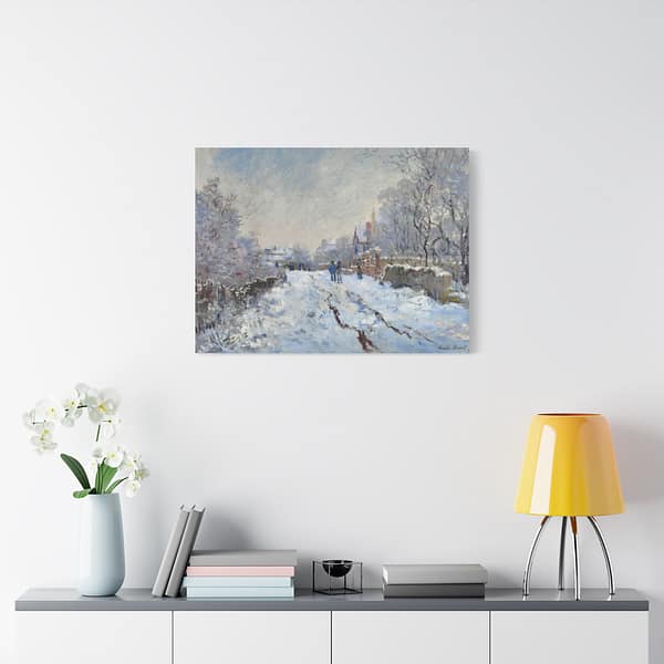 2142234722028854550_2048-1.jpeg Snow at Argenteuil – Claude Monet (1875) – Impressionist Canvas Print