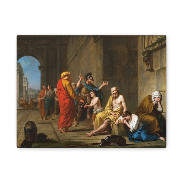2317958170671870460_2048-1.jpeg Belisarius Begging for Alms – Nicolas-René Jollain (1767) – Classical Canvas Print