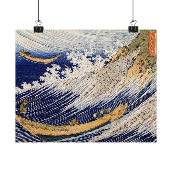 243725018855407959_2048.jpeg Choshi in Shimosa Province - Katsushika Hokusai (1833) - Japanese Woodblock Poster Print