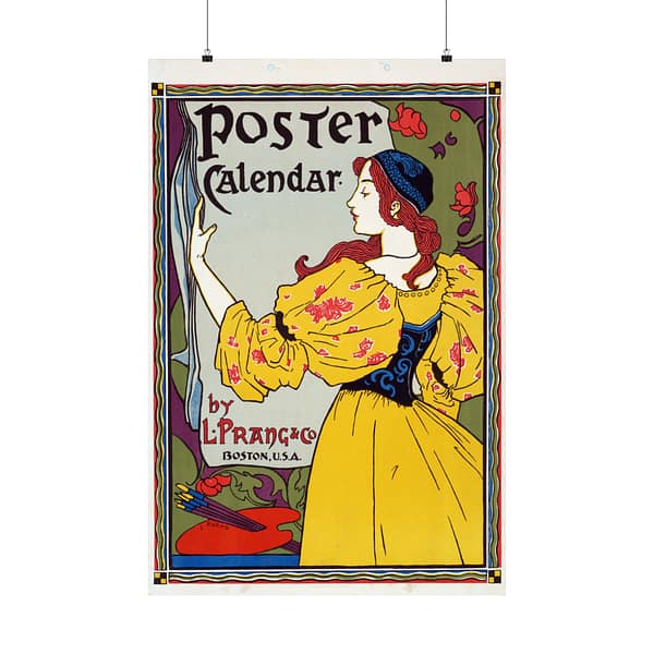 2518964616658110445_2048-1.jpeg Poster Calendar, L. Prang & Co – Louis Rhead (1897) – Art Nouveau Poster Print