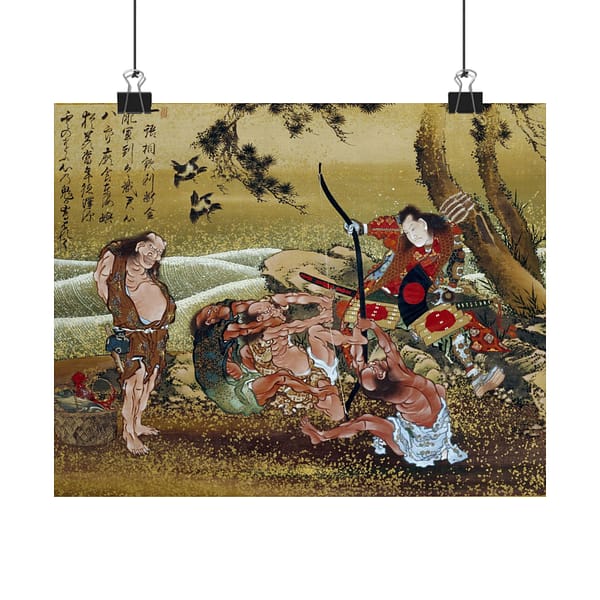 2559902233440324014_2048-1.jpeg Tametomo and the inhabitants of Onoshima Island – Katsushika Hokusai (1811) – Japanese Woodblock Poster Print