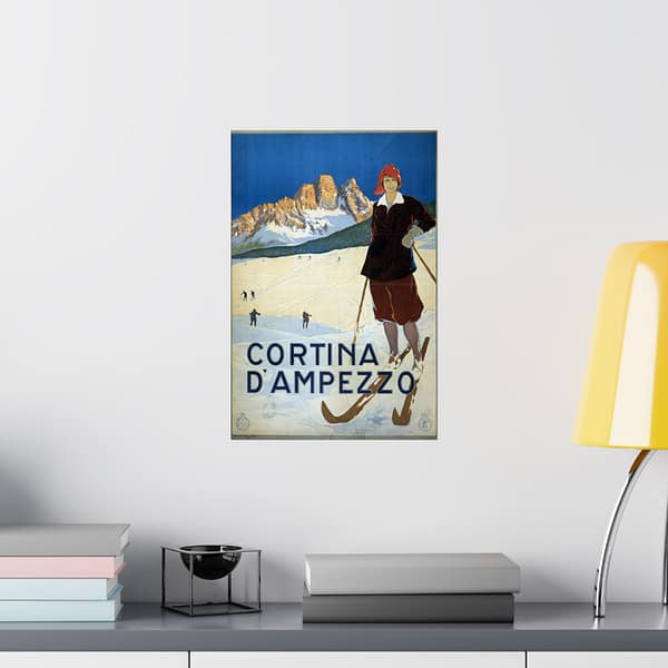 2560904472044978998_2048-1.jpeg Cortina d’Ampezzo, Italy – ENIT Italian National Tourist Board (c. 1920) – Vintage Travel Poster Print