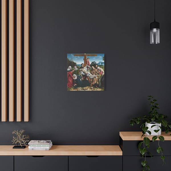 272230236183823943_2048-1.jpeg The Descent from the Cross – Joos van Cleve (c. 1518-1520) – Renaissance Canvas Print
