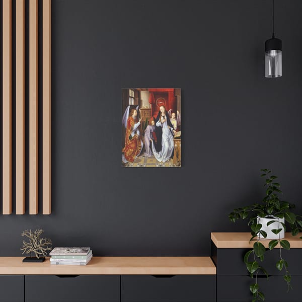 2855626229410413797_2048-1.jpeg The Annunciation – Hans Memling (c. 1480s) – Renaissance Canvas Print