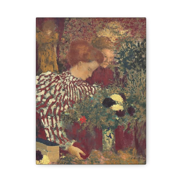 311433678819006600_2048-1.jpeg Woman in a Striped Dress – Edouard Vuillard (1895) – Impressionist Canvas Print