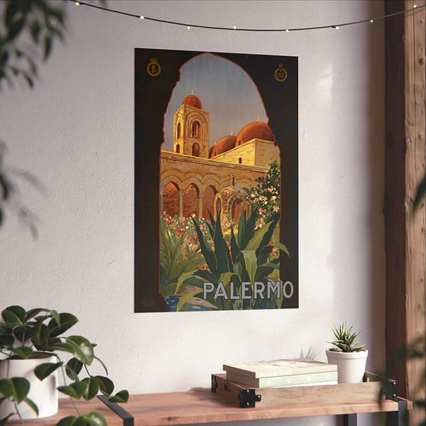 3192574404025882061_2048-2.jpeg Palermo, Sicilia (Sicily) – ENIT Italian National Tourist Board (c. 1920) – Vintage Travel Poster Print