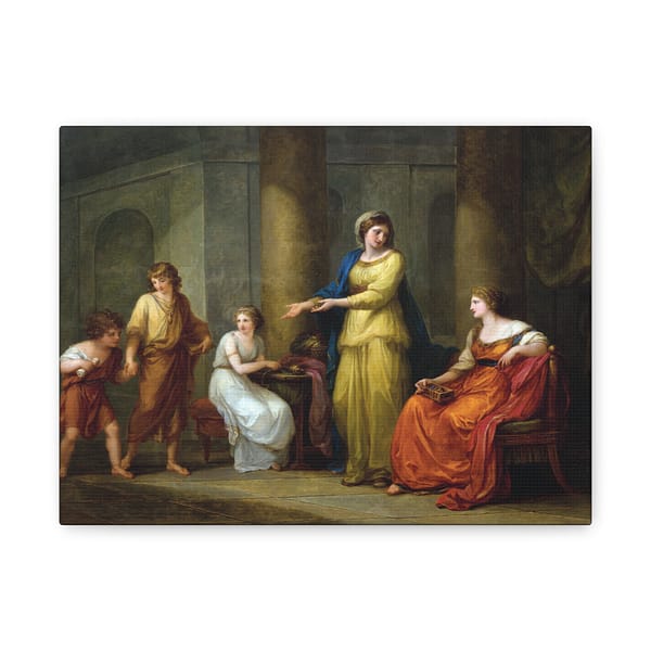 3601567341858632300_2048-1.jpeg Cornelia, Mother of the Gracchi – Angelica Kauffman (1785) – Classical Canvas Print