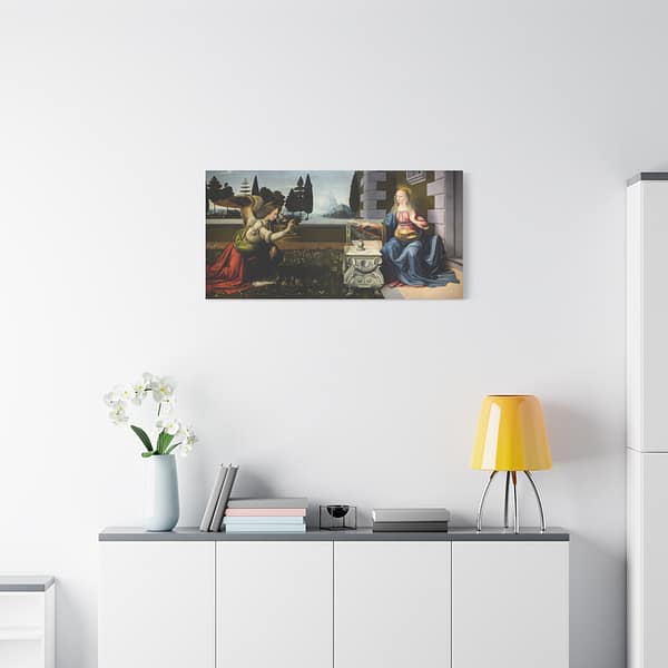 3674691744621236799_2048-1.jpeg The Annunciation – Leonardo da Vinci (c. 1472-76) – Renaissance Canvas Print
