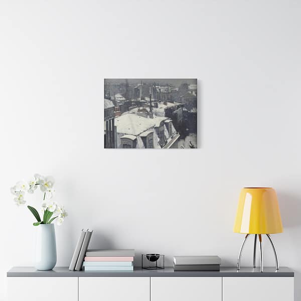 3781547083915139313_2048-1.jpeg Vue de toits (Effet de neige) – Gustave Caillebotte (c. 1878-79) – Impressionist Canvas Print