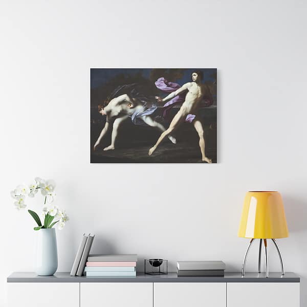 3842391282977867871_2048-1.jpeg Atalanta and Hippomenes – Guido Reni (c. 1620-25) – Classical Canvas Print