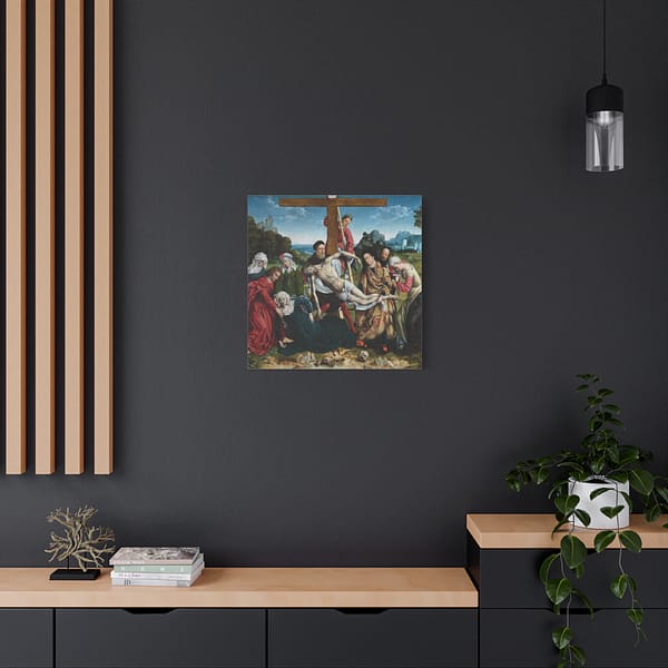 404757115652508596_2048-1.jpeg The Descent from the Cross – Joos van Cleve (c. 1518-1520) – Renaissance Canvas Print