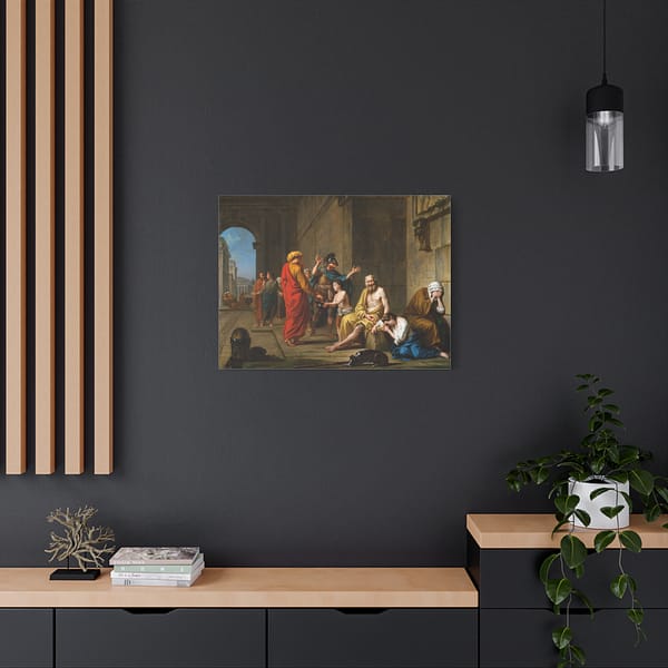 4062329582848340611_2048-1.jpeg Belisarius Begging for Alms – Nicolas-René Jollain (1767) – Classical Canvas Print