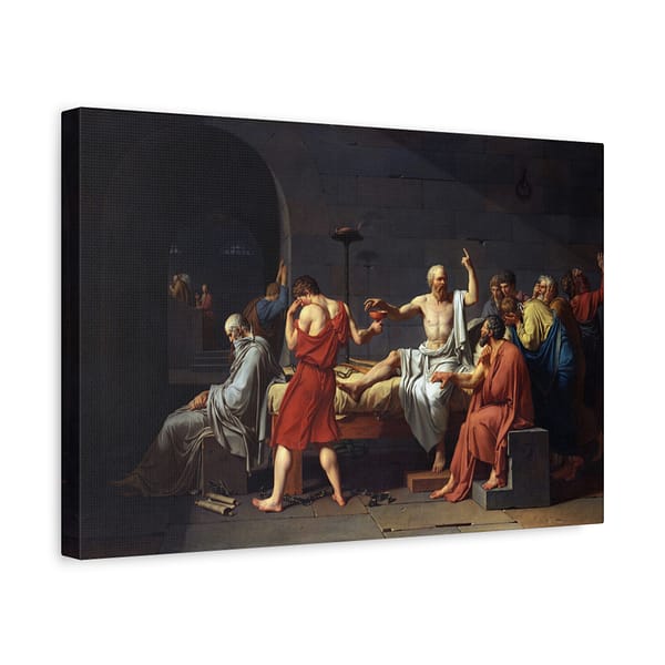 4301431482589946131_2048-1.jpeg The Death of Socrates – Jacques-Louis David (1787) – Classical Canvas Print