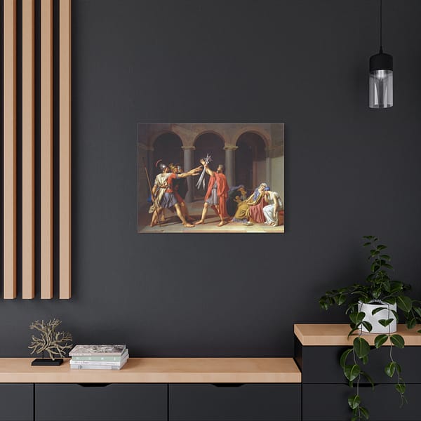 4320478077680014796_2048-1.jpeg Oath of the Horatii – Jacques-Louis David (1784) – Classical Canvas Print