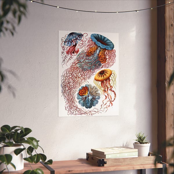 4496539933433160399_2048-1.jpeg Jellyfish (Discomedusae), Kunstformen der Natur – Ernst Haeckel (1904) – Natural History Poster Print