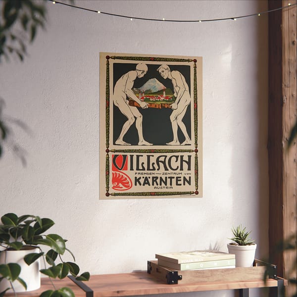 4528949783728455244_2048-1.jpeg Villach, Kärnten (Carinthia) – Pietro A. Sencig (c. 1900s) – Art Nouveau Poster Print