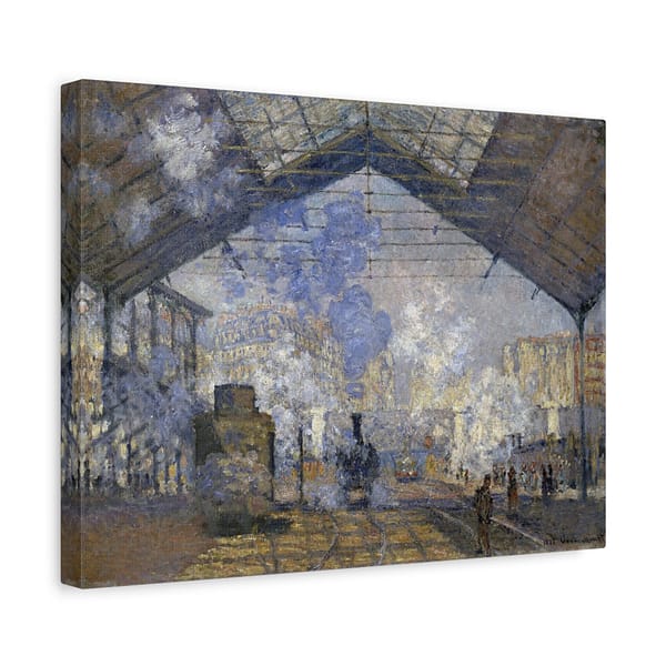 4571310983049897070_2048-1.jpeg La Gare Saint-Lazare – Claude Monet (1877) – Impressionist Canvas Print