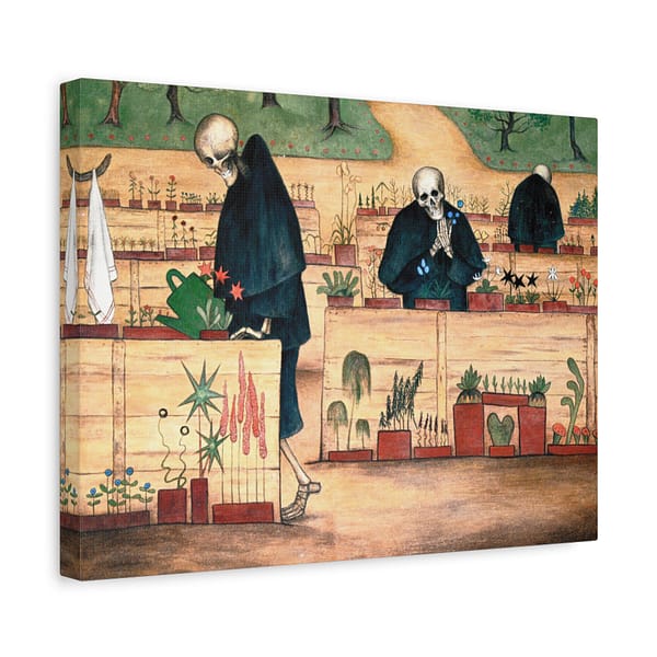 5168706848902398235_2048-1.jpeg Garden of Death fresco at Tampere Cathedral – Hugo Simberg (1906) – Renaissance Style Canvas Print