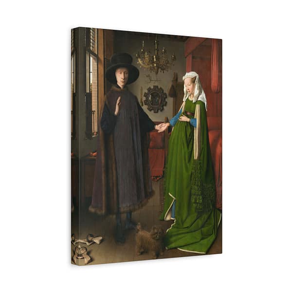 5290739247598255589_2048-1.jpeg The Arnolfini Portrait – Jan van Eyck (1434) – Renaissance Canvas Print