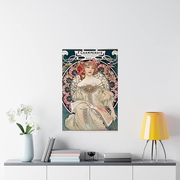 5319547729091310453_2048-1.jpeg Rêveur, F. Champenois, Imprimeur-Éditeur – Alphonse Mucha (1897) – Art Nouveau Poster Print