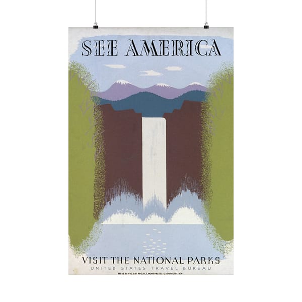 5497089275457173310_2048-1.jpeg See America, Visit the National Parks – Works Progress Administration (c. 1930s) – Vintage Travel Poster Print
