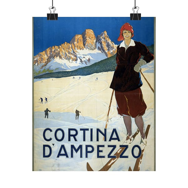 5587302341552305677_2048-1.jpeg Cortina d’Ampezzo, Italy – ENIT Italian National Tourist Board (c. 1920) – Vintage Travel Poster Print