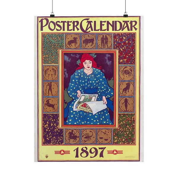5704969859981074382_2048-1.jpeg Poster Calendar – Louis John Rhead (1897) – Art Nouveau Poster Print