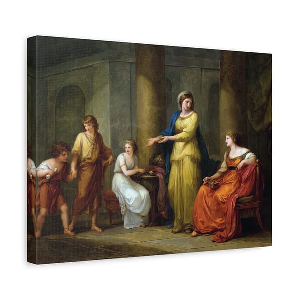 5726014867558995549_2048-1.jpeg Cornelia, Mother of the Gracchi – Angelica Kauffman (1785) – Classical Canvas Print