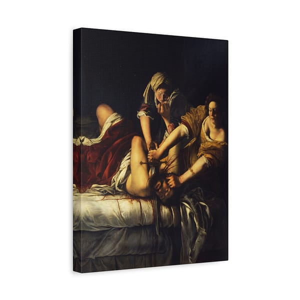 5837096898707281603_2048-1.jpeg Judith Slaying Holofernes – Artemisia Gentileschi (c. 1612-1613) – Classical Canvas Print