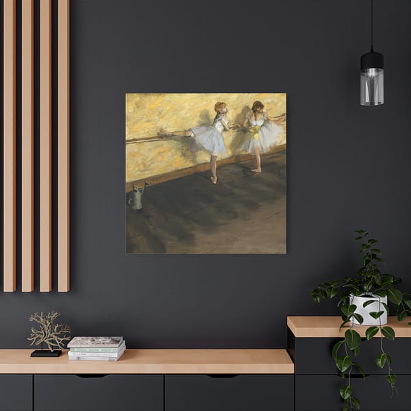 6012826930494771437_2048-1.jpeg Dancers Practicing at the Barre – Edgar Degas (1877) – Impressionist Canvas Print