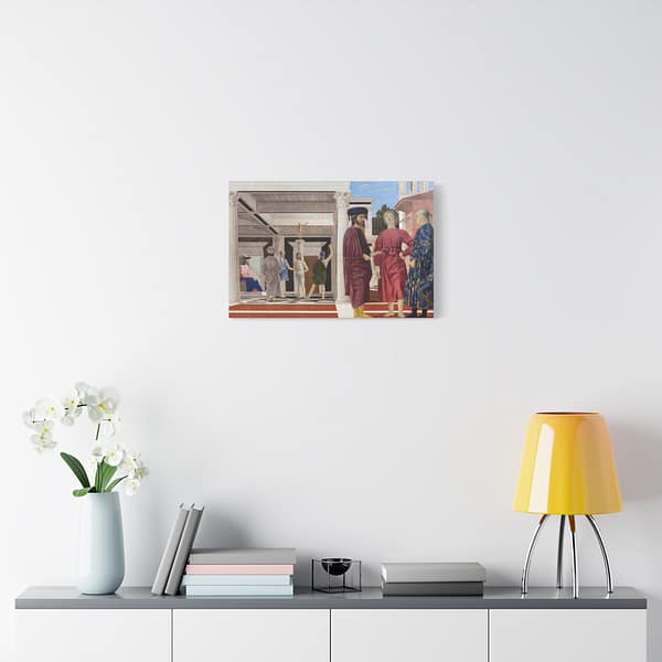 6059312511935022975_2048-1.jpeg The Flagellation of Christ – Piero della Francesca (c. 1455-1460) – Renaissance Canvas Print
