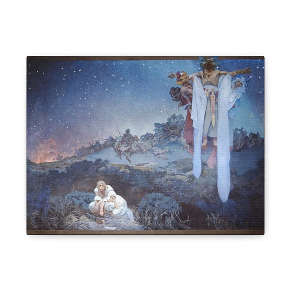 6069277897027929407_2048-1.jpeg Slavs in their Original Homeland – Alphonse Mucha (1912) – Classical Canvas Print