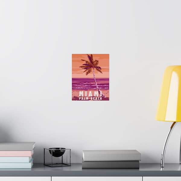 6142509943047843294_2048-1.jpeg Miami, Florida - LUNE Original - Vintage Style Travel Poster Print