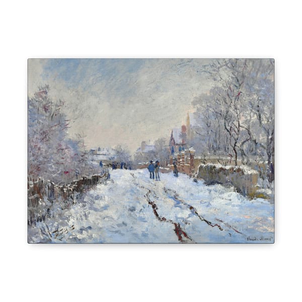6263777913388028246_2048-1.jpeg Snow at Argenteuil – Claude Monet (1875) – Impressionist Canvas Print