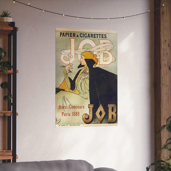 6306190325702402226_2048-1.jpeg Job Cigarettes ad – Alphonse Mucha (1889) – Art Nouveau Poster Print