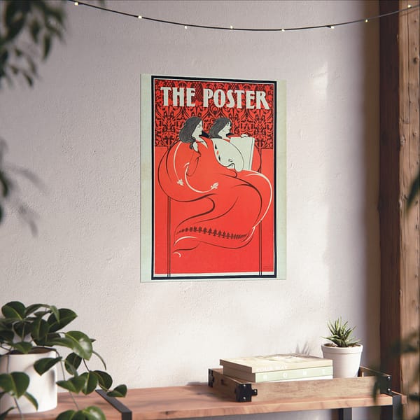 6542001389070941017_2048-1.jpeg The Poster, Miss Art and Miss Litho – Elisha Brown Bird (1896) – Art Nouveau Poster Print