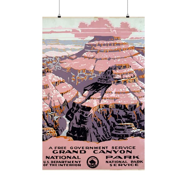 6608038516141162423_2048-1.jpeg Grand Canyon National Park – Works Progress Administration (1938) – Vintage Travel Poster Print