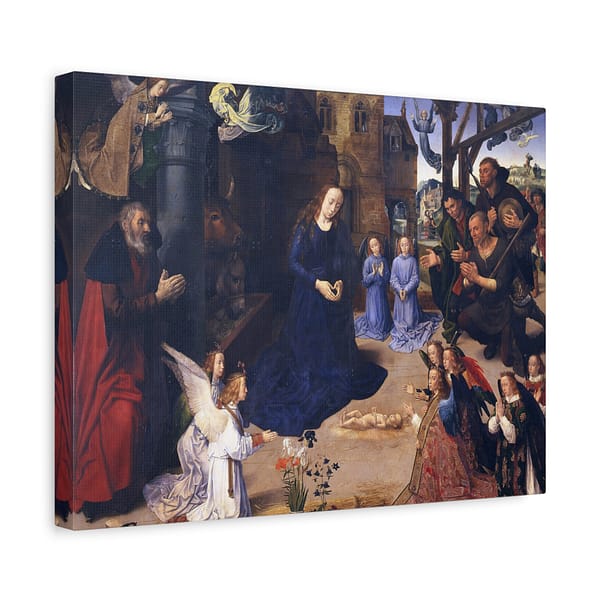 6610171438810485307_2048-1.jpeg Portinari Altarpiece (central panel) – Hugo van der Goes (c. 1475) – Renaissance Canvas Print