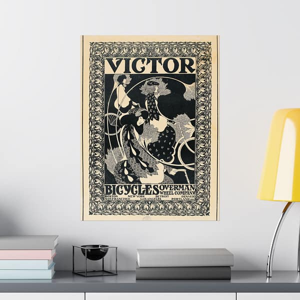 7027065197087056066_2048-1.jpeg Victor Bicycles ad – William Henry Bradley (c. 1896) – Art Nouveau Poster Print