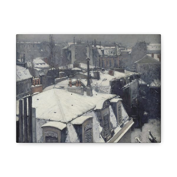 708285695061879000_2048-1.jpeg Vue de toits (Effet de neige) – Gustave Caillebotte (c. 1878-79) – Impressionist Canvas Print
