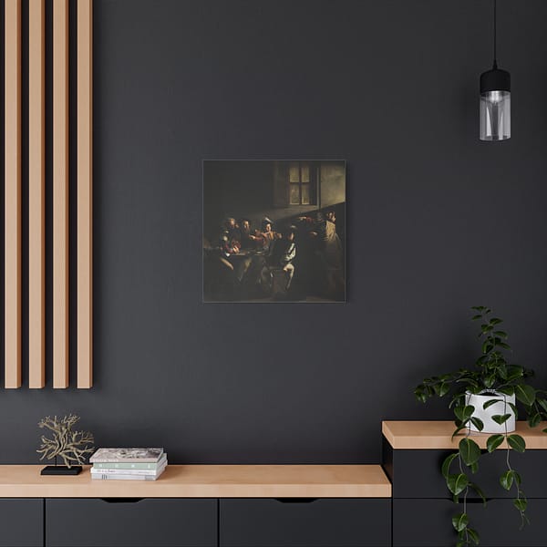 7197824093497987040_2048-1.jpeg The Calling of Saint Matthew – Caravaggio (c. 1599-1600) – Renaissance Canvas Print
