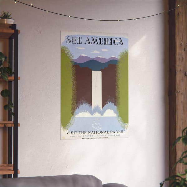 7223123589360616787_2048-1.jpeg See America, Visit the National Parks – Works Progress Administration (c. 1930s) – Vintage Travel Poster Print