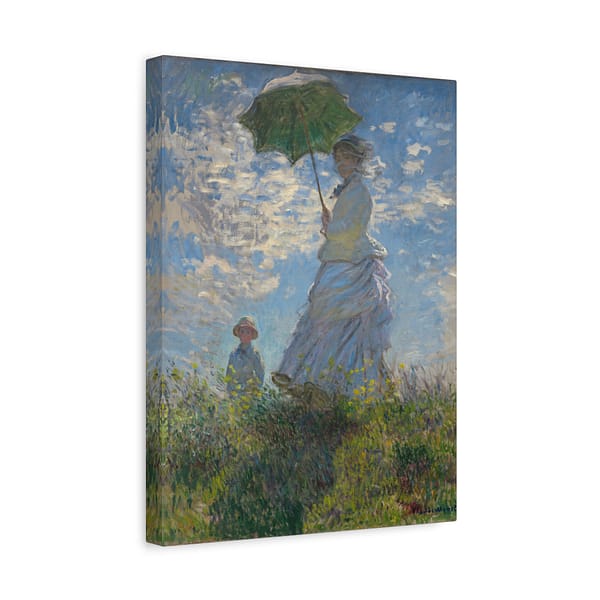 7254148727073206203_2048-1.jpeg Woman with a Parasol (Madame Monet & Her Son) – Claude Monet (1875) – Impressionist Canvas Print