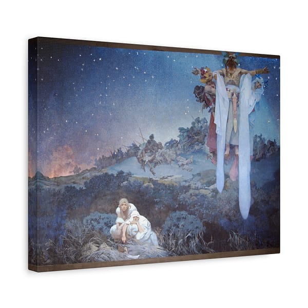 7321299708626393574_2048-1.jpeg Slavs in their Original Homeland – Alphonse Mucha (1912) – Classical Canvas Print