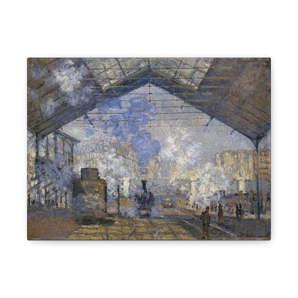 7366584503641506963_2048-1.jpeg La Gare Saint-Lazare – Claude Monet (1877) – Impressionist Canvas Print