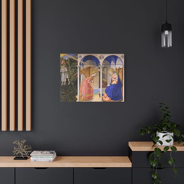 7650005214873361525_2048-1.jpeg The Annunciation (Prado version) – Fra Angelico (c. 1430-32) – Renaissance Canvas Print